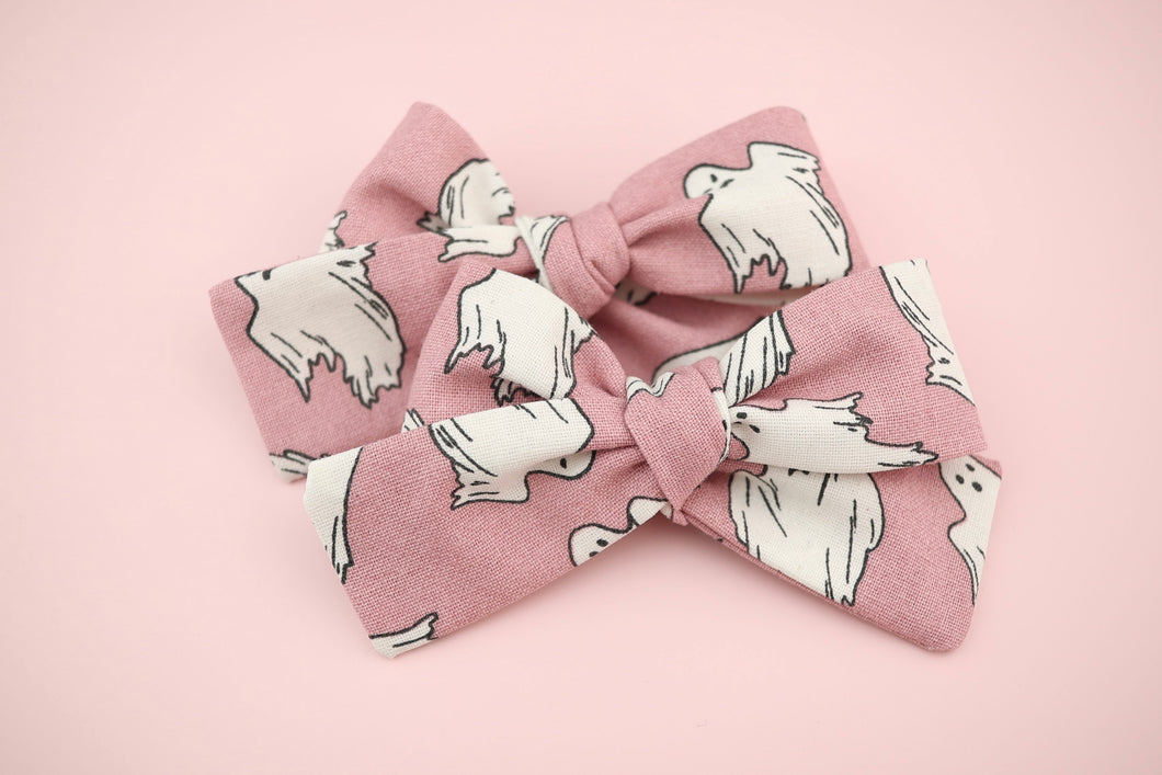 Pink Ghosts Pigtails