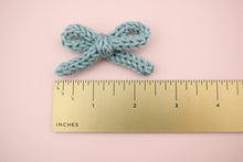 Load image into Gallery viewer, Blue Knit Bow