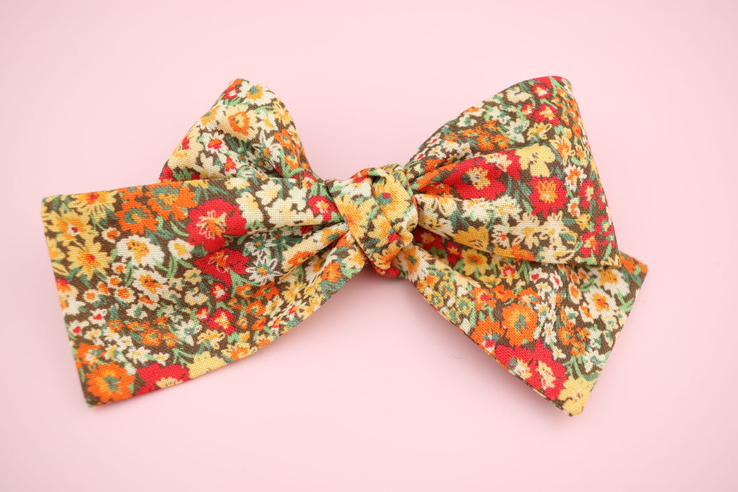 Fall Flowers Classic Bow