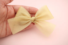 Load image into Gallery viewer, Gold Tulle Bow