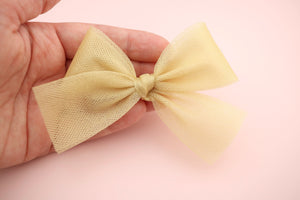 Gold Tulle Bow