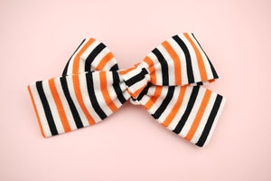 Spooky Stripe Petite Bow