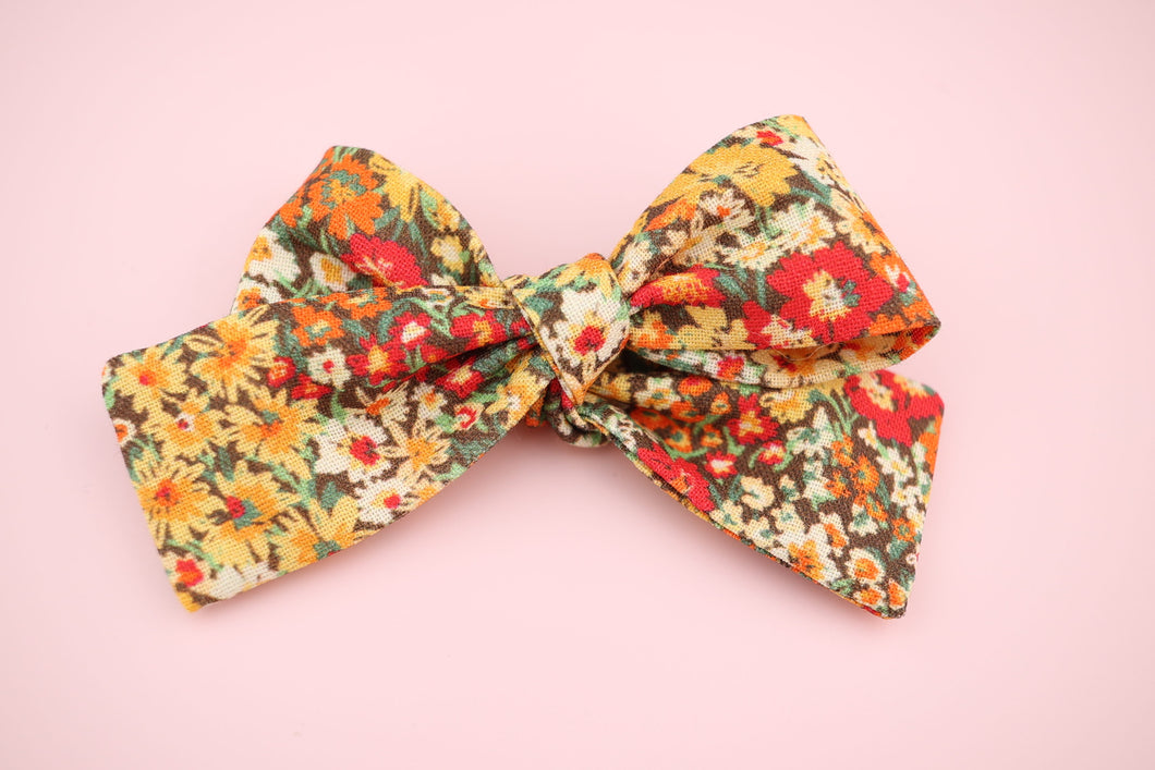 Fall Flowers Petite Bow
