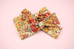 Fall Flowers Pigtails
