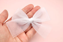 Load image into Gallery viewer, White Tulle Bow