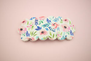 Watercolor Floral Snap Clip