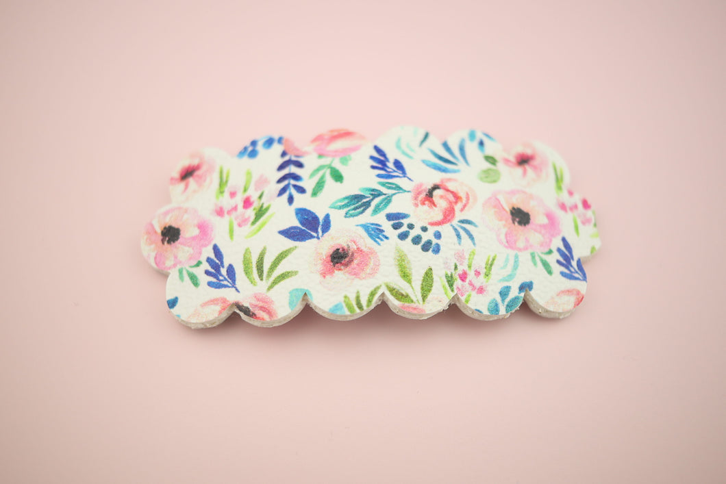 Watercolor Floral Snap Clip