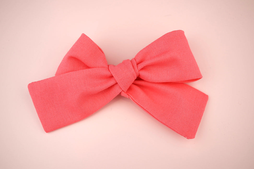 Coral Petite Bow