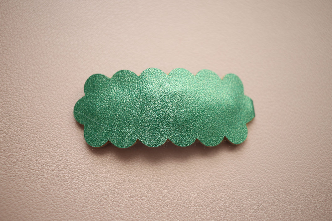 Metallic Green Snap Clip -SALE