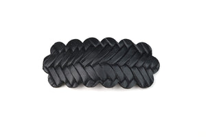 Black Woven Snap Clip