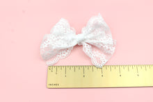 Load image into Gallery viewer, White Lace Bow