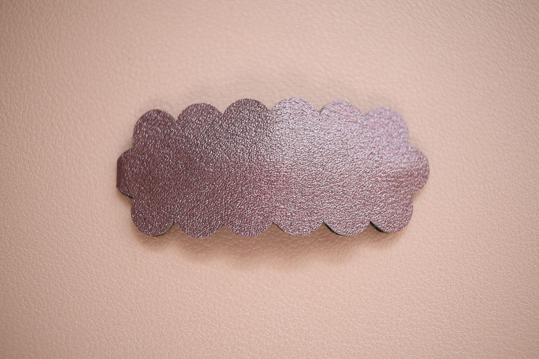 Plum Metallic Snap Clip -SALE
