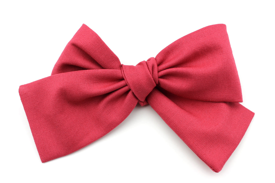 Deep Rose Classic Bow