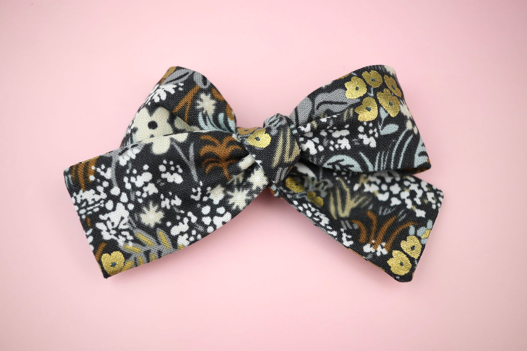 Midnight Meadow Petite Bow