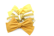 Load image into Gallery viewer, Mustard Stripe Bow -SALE
