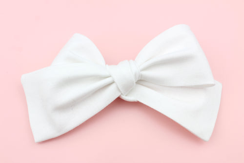 White Classic Bow
