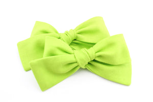 Chartreuse Green Pigtails -SALE