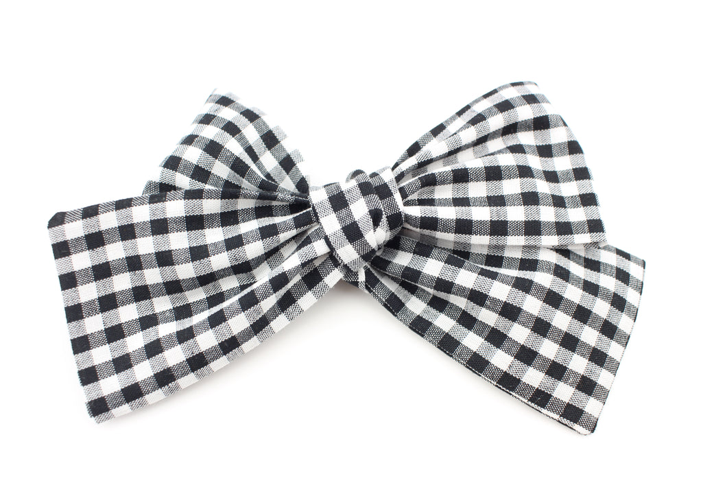 Gingham Classic Bow