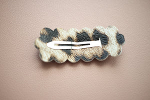 Light Leopard Print Snap Clip -SALE