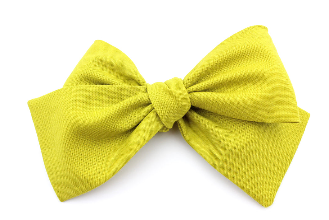 Mustard Green Large Bow -SALE
