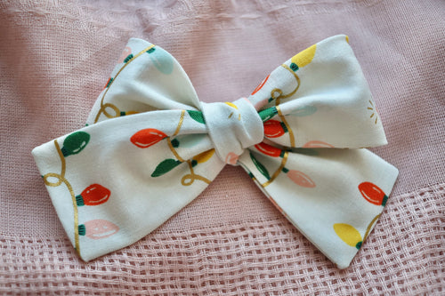 Christmas Lights Classic Bow