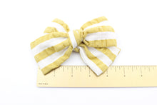 Load image into Gallery viewer, Mustard Stripe Bow -SALE
