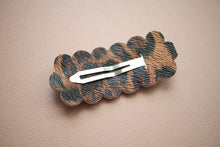 Load image into Gallery viewer, Dark Leopard Print Snap Clip