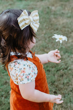 Load image into Gallery viewer, Mustard Stripe Bow -SALE