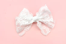 Load image into Gallery viewer, White Lace Bow